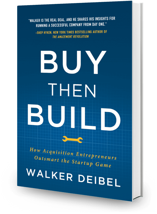 Buy then Build book - how to buy a business with Acquisition Lab